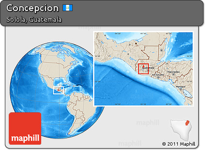Shaded Relief Location Map of Concepcion