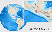 Shaded Relief Location Map of Concepcion, highlighted parent region