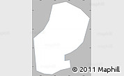 Gray Simple Map of Concepcion, single color outside