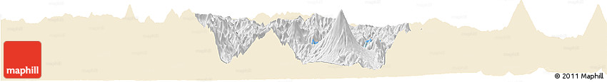 Classic Style Horizon Map of Solola, single color outside