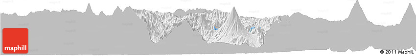 Gray Horizon Map of Solola, single color outside