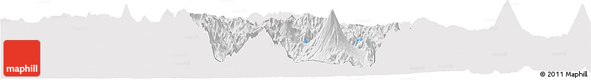 Silver Style Horizon Map of Solola, single color outside
