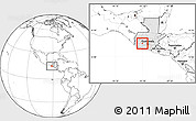 Blank Location Map of Lago Atitlan, highlighted country