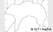 Blank Simple Map of Lago Atitlan