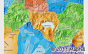 Political Shades Map of Solola