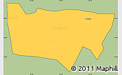 Savanna Style Simple Map of Nahuala, cropped outside