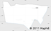 Silver Style Simple Map of Nahuala, single color outside