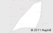 Silver Style Simple Map of Panajachel, cropped outside