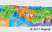 Political Shades Panoramic Map of Solola