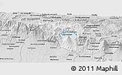 Silver Style Panoramic Map of Solola