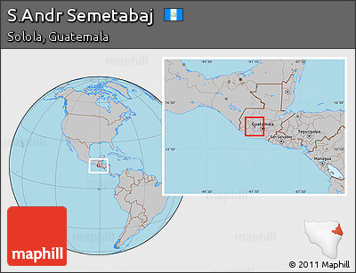 Gray Location Map of S.Andr Semetabaj