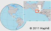 Gray Location Map of S.Andr Semetabaj, highlighted country