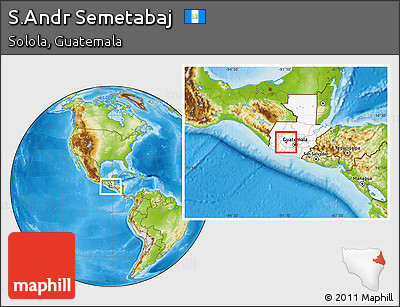 Physical Location Map of S.Andr Semetabaj, highlighted country