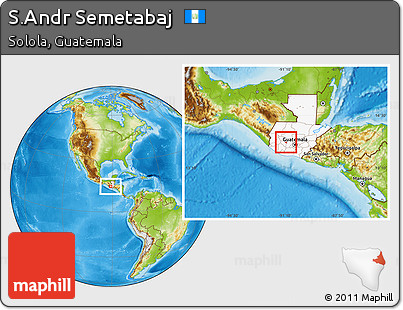Physical Location Map of S.Andr Semetabaj, highlighted country