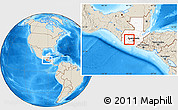 Shaded Relief Location Map of S.Andr Semetabaj, highlighted country
