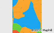 Political Simple Map of S.Andr Semetabaj