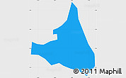 Political Simple Map of S.Andr Semetabaj, single color outside