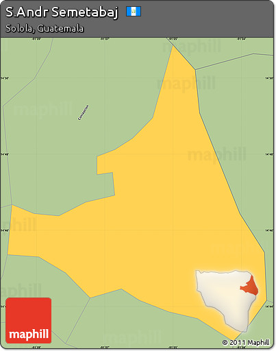 Savanna Style Simple Map of S.Andr Semetabaj