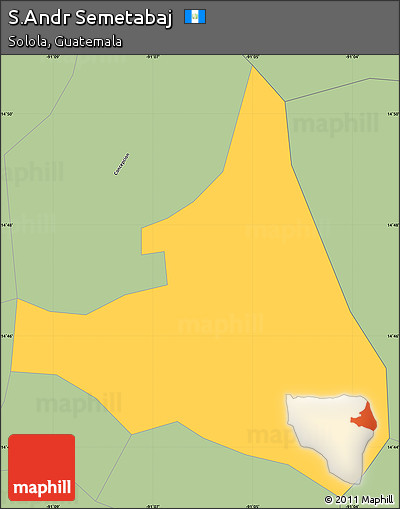 Savanna Style Simple Map of S.Andr Semetabaj