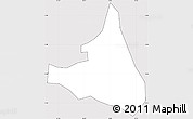 Silver Style Simple Map of S.Andr Semetabaj, cropped outside