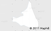 Silver Style Simple Map of S.Andr Semetabaj, single color outside
