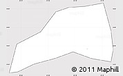 Silver Style Simple Map of S.Clara L Laguna, cropped outside