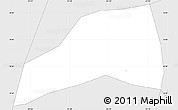 Silver Style Simple Map of S.Clara L Laguna