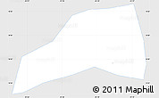 Silver Style Simple Map of S.Clara L Laguna, single color outside