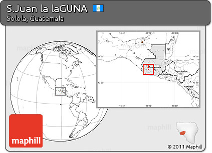 Blank Location Map of S.Juan La LaGUNA, highlighted country