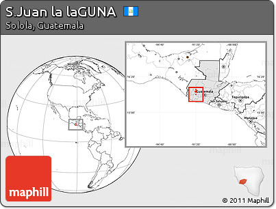 Blank Location Map of S.Juan La LaGUNA, highlighted country