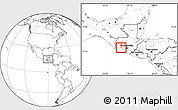 Blank Location Map of S.Juan la laGUNA, highlighted parent region, within the entire country