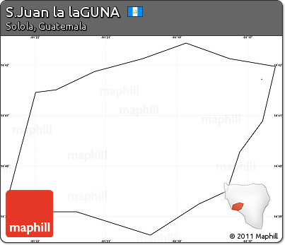 Blank Simple Map of S.Juan La LaGUNA, cropped outside