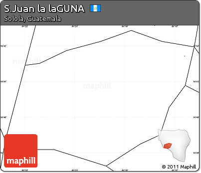 Blank Simple Map of S.Juan La LaGUNA