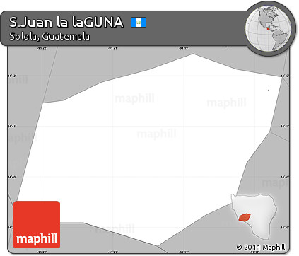 Gray Simple Map of S.Juan La LaGUNA