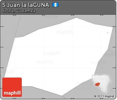 Gray Simple Map of S.Juan La LaGUNA