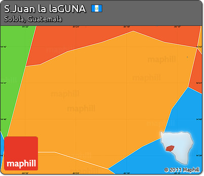 Political Simple Map of S.Juan La LaGUNA