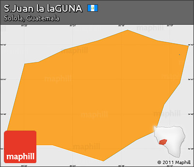 Political Simple Map of S.Juan La LaGUNA, single color outside