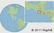 Savanna Style Location Map of S.Ma. Visitacion
