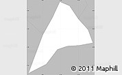 Gray Simple Map of S.Ma. Visitacion