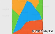 Political Simple Map of S.Ma. Visitacion
