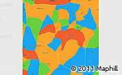 Political Simple Map of Solola