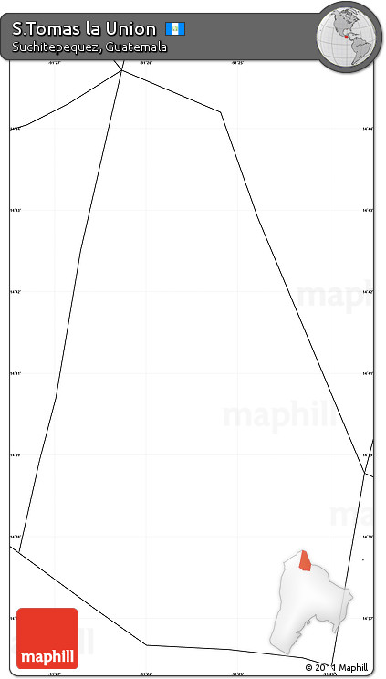 Blank Simple Map of S.Tomas La Union