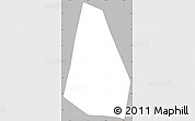 Gray Simple Map of S.Tomas la Union, single color outside