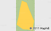 Savanna Style Simple Map of S.Tomas la Union, single color outside