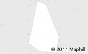 Silver Style Simple Map of S.Tomas la Union