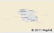 Classic Style 3D Map of Totonicapan, single color outside