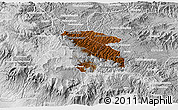 Physical 3D Map of Totonicapan, lighten, desaturated