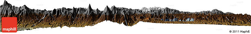 Physical Horizon Map of Totonicapan, darken
