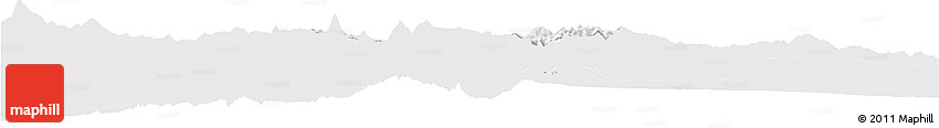 Silver Style Horizon Map of Totonicapan, single color outside
