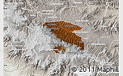 Physical Map of Totonicapan, lighten, semi-desaturated
